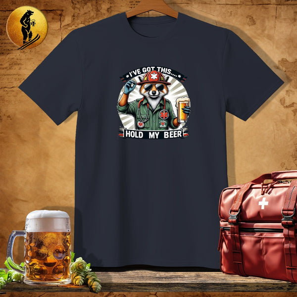 MyDesigns Physical Item Dark Heather / S EMT Fox Hero T-Shirt