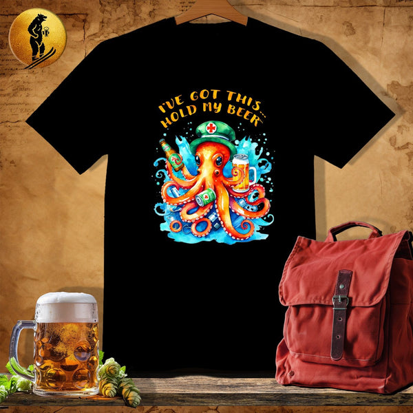MyDesigns Physical Item Black / S EMT Octopus T-Shirt