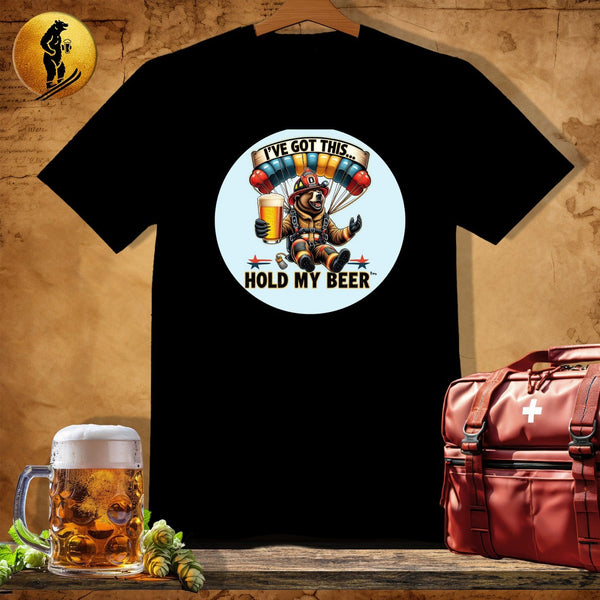 MyDesigns Physical Item Black / S HotShot Raptor Bear T-Shirt