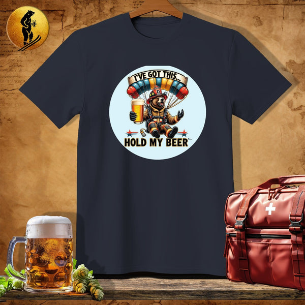 MyDesigns Physical Item Dark Heather / S HotShot Raptor Bear T-Shirt