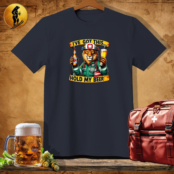 MyDesigns Physical Item Dark Heather / S Medic Lion the Lifesaver T-Shirt