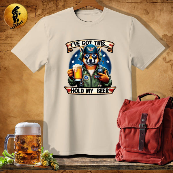 MyDesigns Physical Item Sand / S Red Panda Air Force T-Shirt