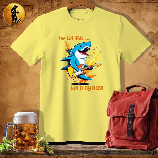 MyDesigns Physical Item Cornsilk / S Rock Shark T-Shirt
