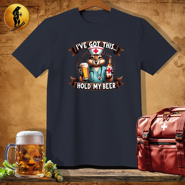 MyDesigns Physical Item Dark Heather / S Squirrel Nurse T-Shirt