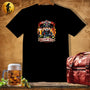 Firefighting Blue Badger T-Shirt ~ a The Badger Does Not Care How Big You Are pick