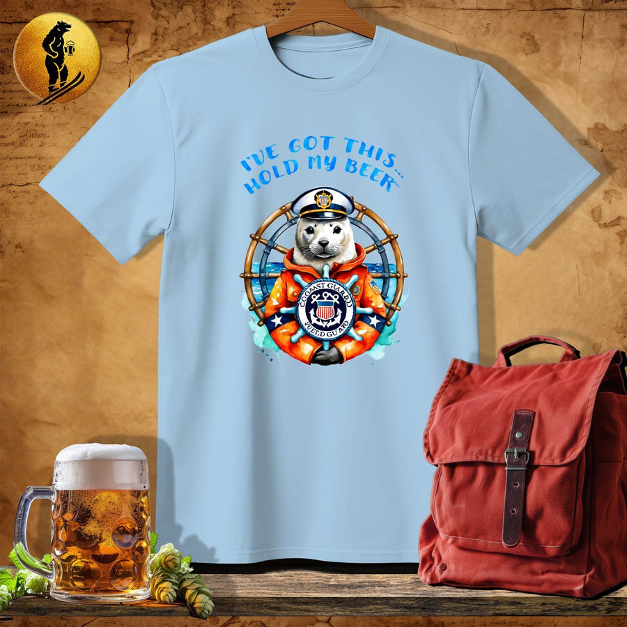 MyDesigns Physical Item Light Blue / S Coast Guard Seal T-Shirt