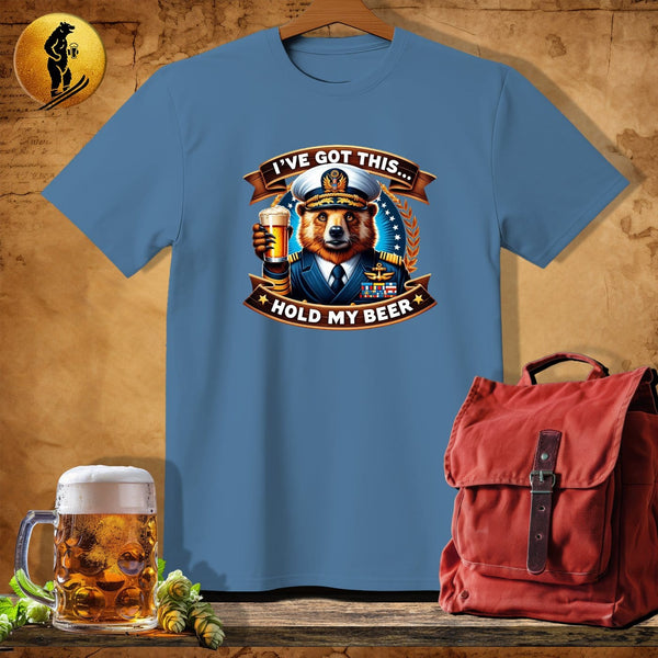 MyDesigns Physical Item Heather Indigo / S Admiral Bear T-Shirt