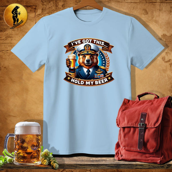MyDesigns Physical Item Light Blue / S Admiral Bear T-Shirt