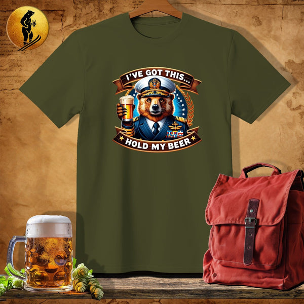 MyDesigns Physical Item Military Green / S Admiral Bear T-Shirt