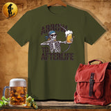 MyDesigns Physical Item Military Green / S Afterlife Skeleton T-Shirt
