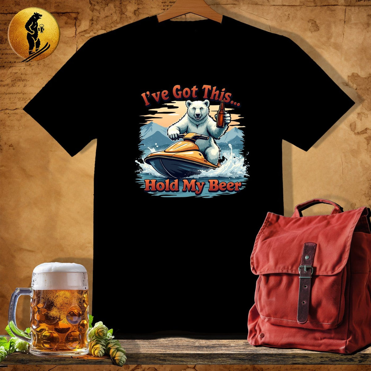 MyDesigns Physical Item Black / S Arctic Rider T-Shirt