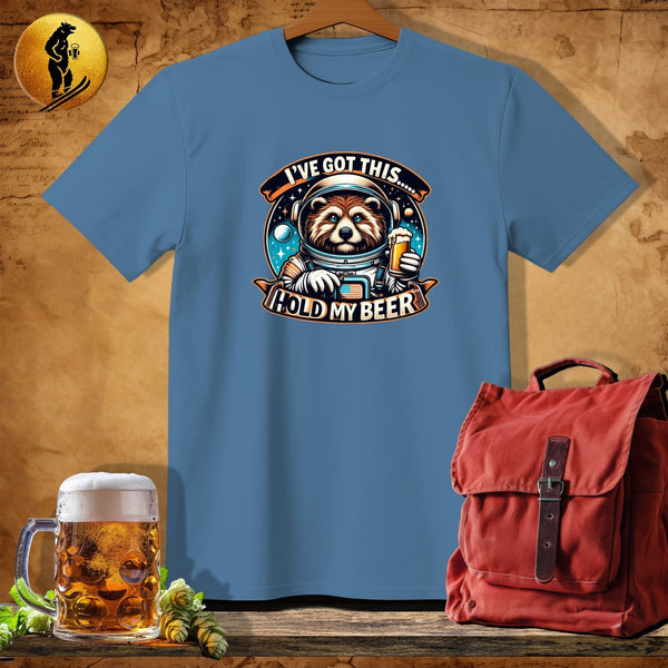 MyDesigns Physical Item Heather Indigo / S Astro Raccoon Rex T-Shirt