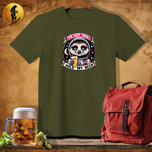 MyDesigns Physical Item Military Green / S Astronaut Sloth Sami T-Shirt