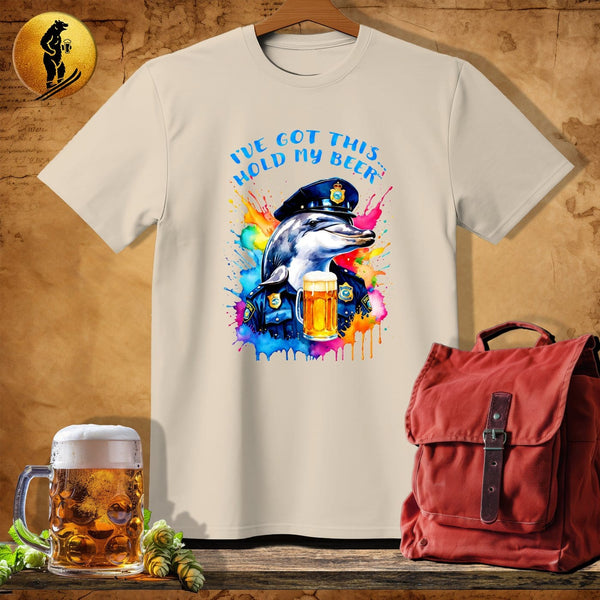 MyDesigns Physical Item Sand / S Badge Dolphin T-Shirt