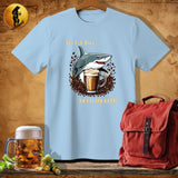 MyDesigns Physical Item Light Blue / S Barista Shark T-Shirt