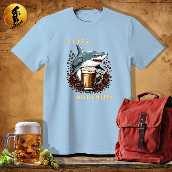 MyDesigns Physical Item Light Blue / S Barista Shark T-Shirt