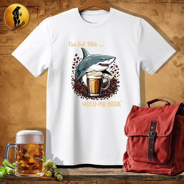 MyDesigns Physical Item White / S Barista Shark T-Shirt