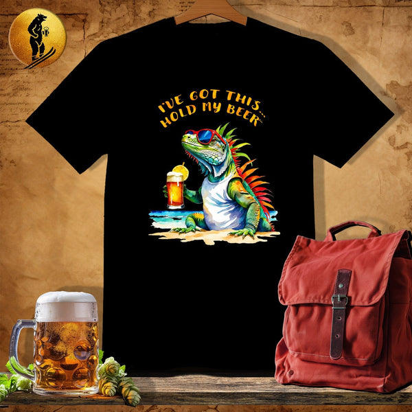 MyDesigns Physical Item Black / S Beachy Iguana T-Shirt