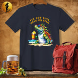 MyDesigns Physical Item Dark Heather / S Beachy Iguana T-Shirt