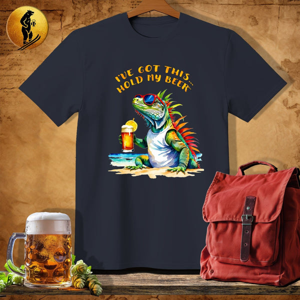 MyDesigns Physical Item Dark Heather / S Beachy Iguana T-Shirt