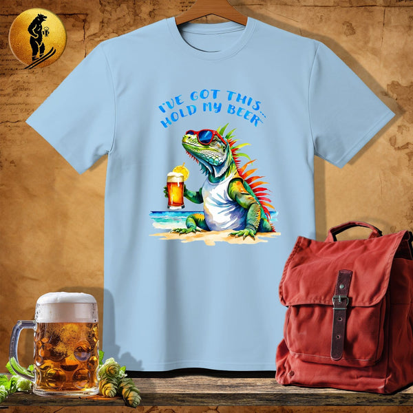 MyDesigns Physical Item Light Blue / S Beachy Iguana T-Shirt