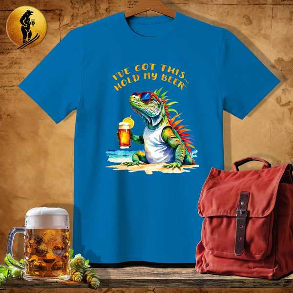 MyDesigns Physical Item Sapphire / S Beachy Iguana T-Shirt