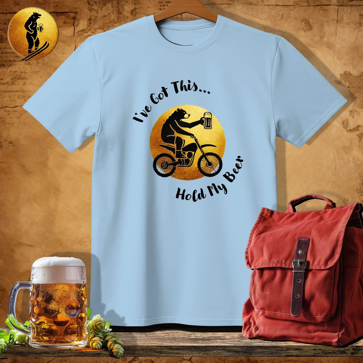 MyDesigns Physical Item Light Blue / S Bear Tricks T-Shirt