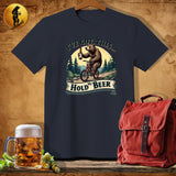 MyDesigns Physical Item Dark Heather / S Bearly Pedaling T-Shirt