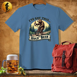 MyDesigns Physical Item Heather Indigo / S Bearly Pedaling T-Shirt