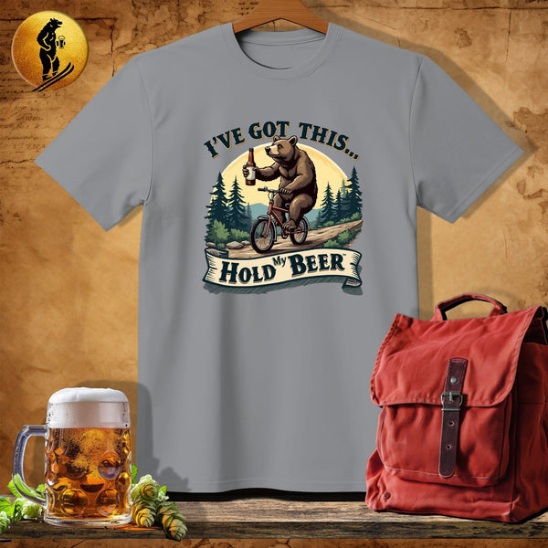 MyDesigns Physical Item Sport Grey / S Bearly Pedaling T-Shirt