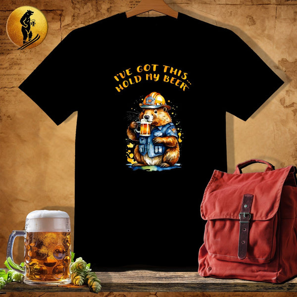 MyDesigns Physical Item Black / S Beaver Engineer T-Shirt