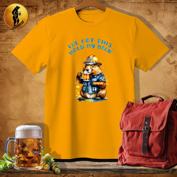 MyDesigns Physical Item Gold / S Beaver Engineer T-Shirt