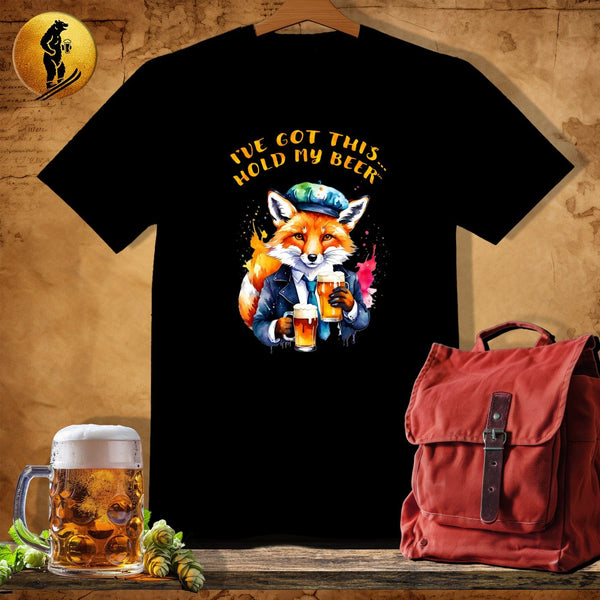 MyDesigns Physical Item Black / S Boho Fox Brew T-Shirt