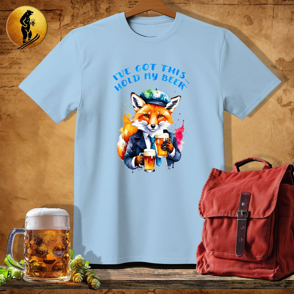 MyDesigns Physical Item Light Blue / S Boho Fox Brew T-Shirt