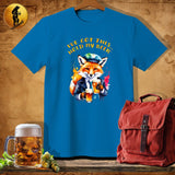 MyDesigns Physical Item Sapphire / S Boho Fox Brew T-Shirt