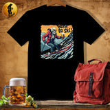 MyDesigns Physical Item Black / S Bone to Ski T-Shirt
