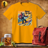 MyDesigns Physical Item Gold / S Bone to Ski T-Shirt