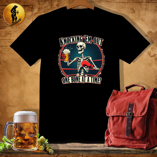 MyDesigns Physical Item Black / S Boxer Skeleton T-Shirt