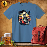 MyDesigns Physical Item Heather Indigo / S Boxing Skeleton T-Shirt
