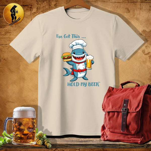 MyDesigns Physical Item Sand / S Burger Shark T-Shirt