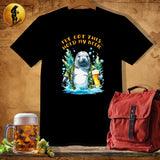 MyDesigns Physical Item Black / S Camo Manatee T-Shirt