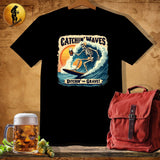 MyDesigns Physical Item Black / S Catchin' Waves T-Shirt