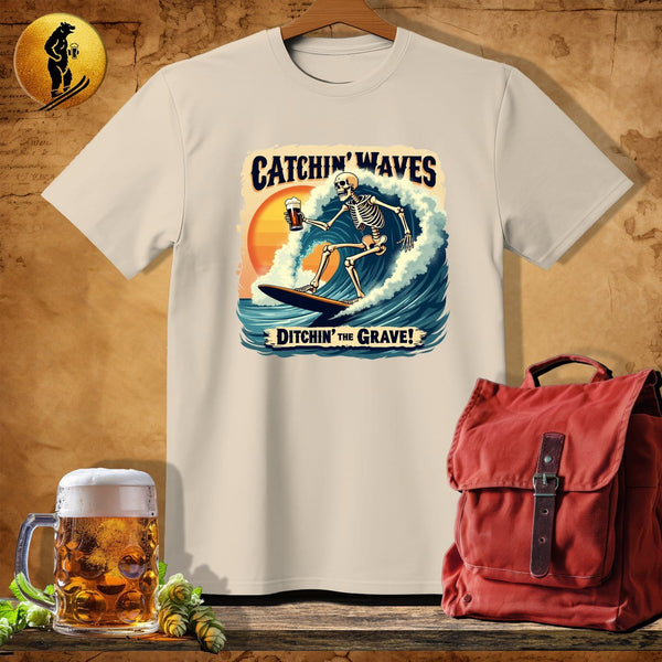 MyDesigns Physical Item Sand / S Catchin' Waves T-Shirt