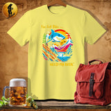 MyDesigns Physical Item Cornsilk / S Climb Adventure Shark T-Shirt