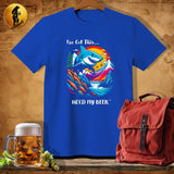 MyDesigns Physical Item Royal / S Climb Adventure Shark T-Shirt