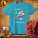 MyDesigns Physical Item Tropical Blue / S Climb Adventure Shark T-Shirt