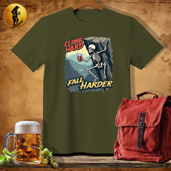 MyDesigns Physical Item Military Green / S Climb Hard T-Shirt