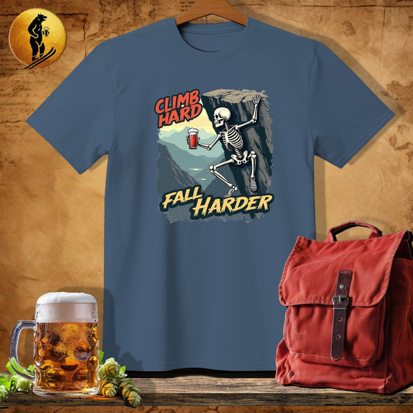 MyDesigns Physical Item Navy Heather / S Climb Hard T-Shirt