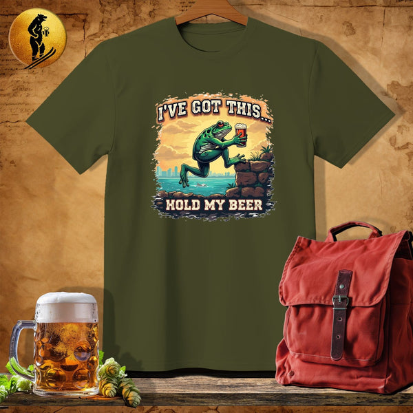 MyDesigns Physical Item Military Green / S Climbing Croaker T-Shirt