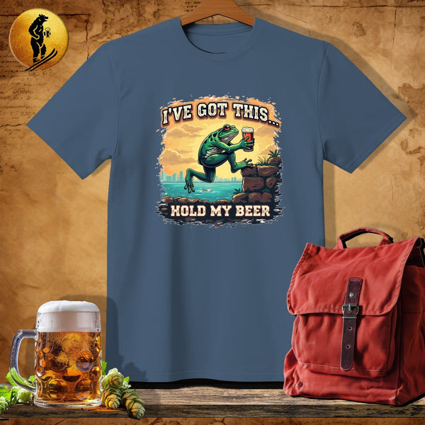 MyDesigns Physical Item Navy Heather / S Climbing Croaker T-Shirt